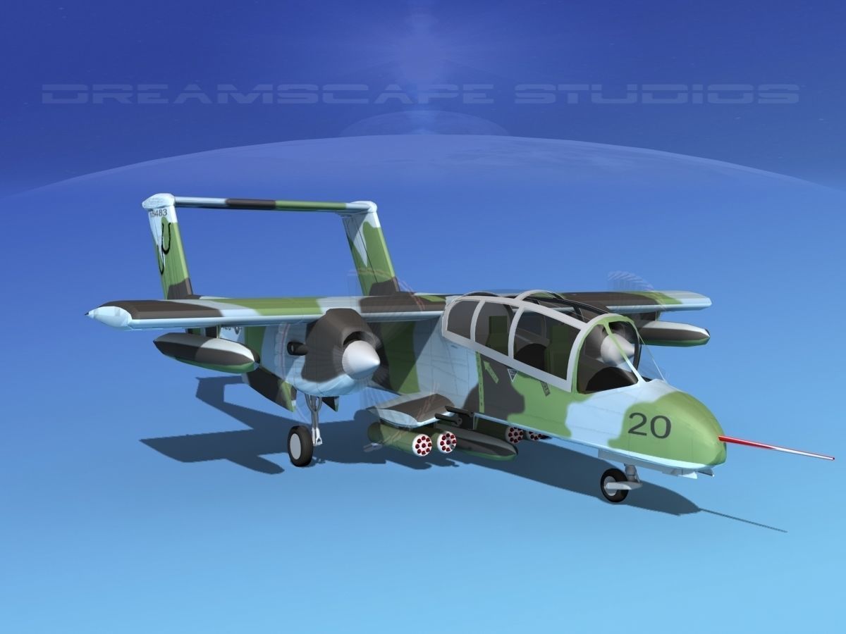 Rockwell OV-10 Bronco USMC 3 3D model_2