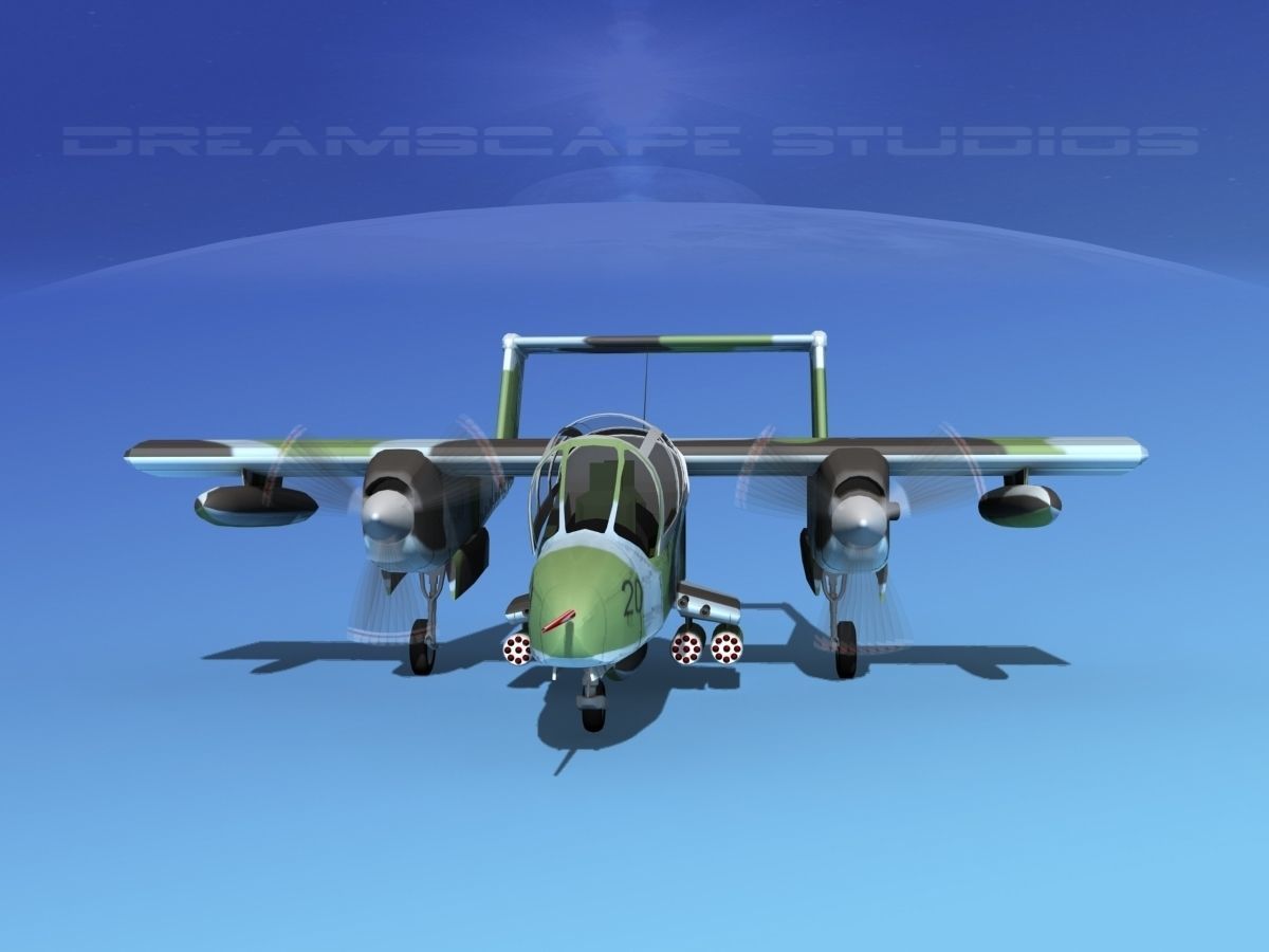 Rockwell OV-10 Bronco USMC 3 3D model_1