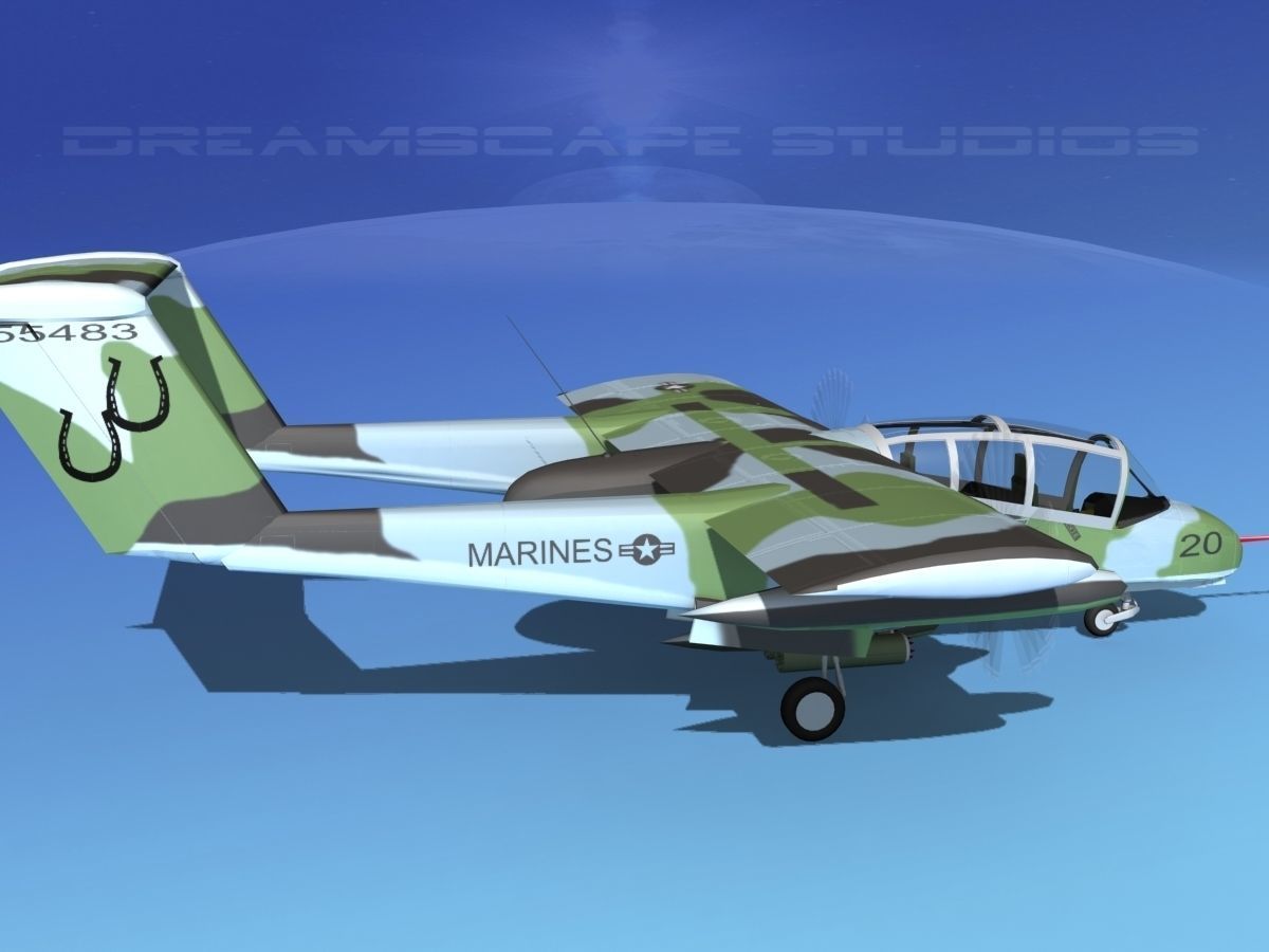 Rockwell OV-10 Bronco USMC 3 3D model_4
