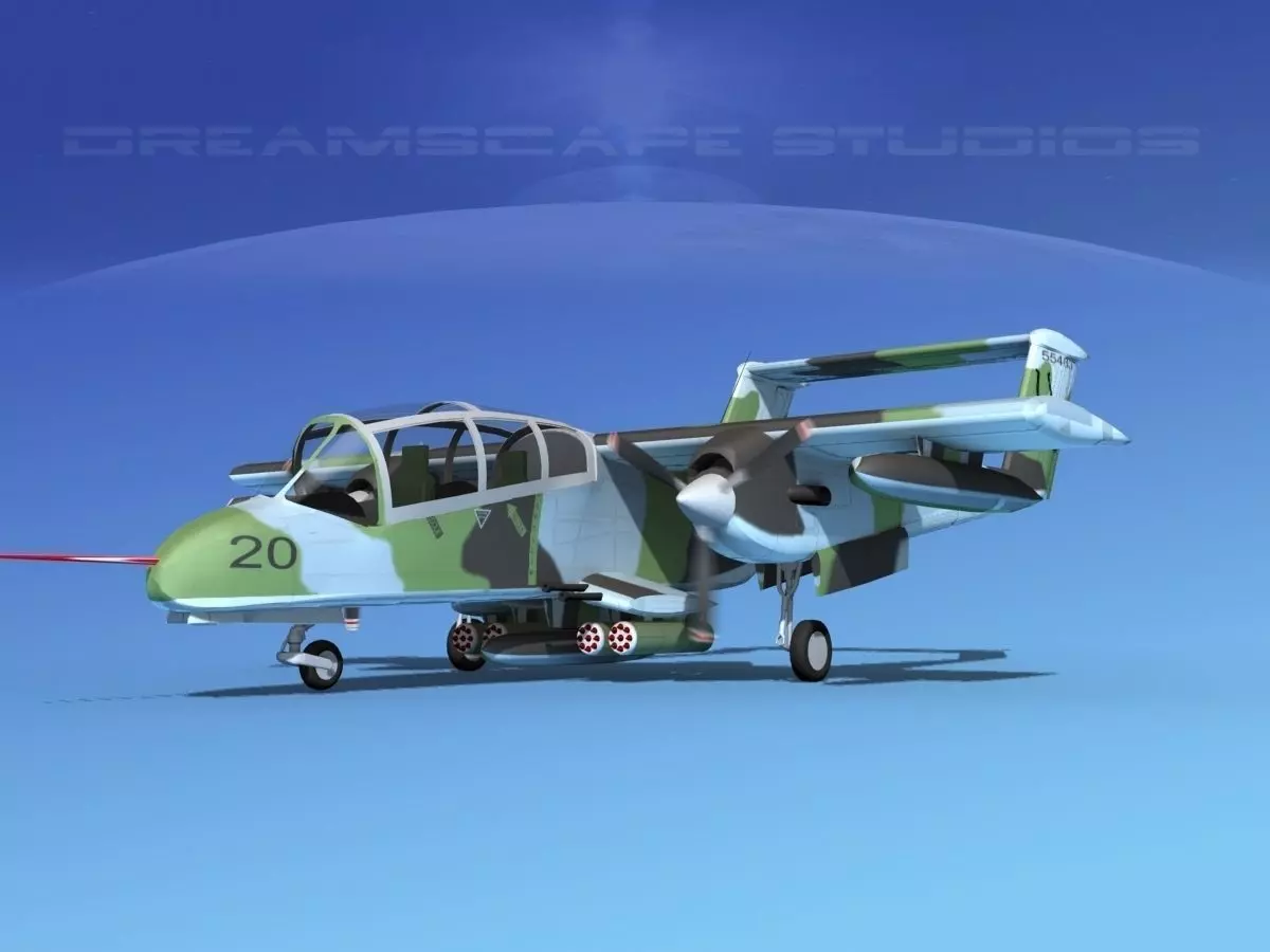 Rockwell OV-10 Bronco USMC 3 3D model_0