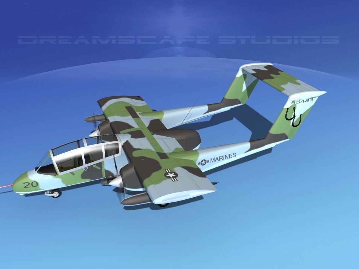 Rockwell OV-10 Bronco USMC 3 3D model_9