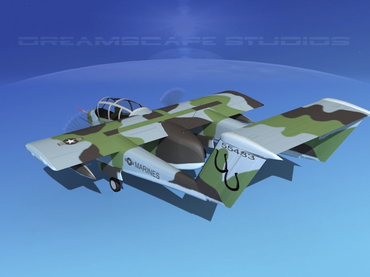Rockwell OV-10 Bronco USMC 3 3D model_7