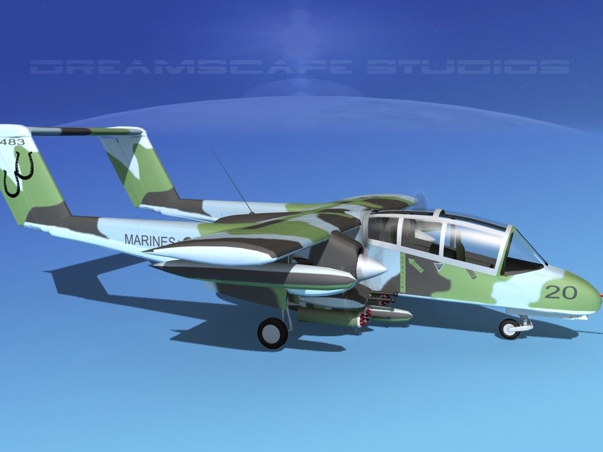 Rockwell OV-10 Bronco USMC 3 3D model_3