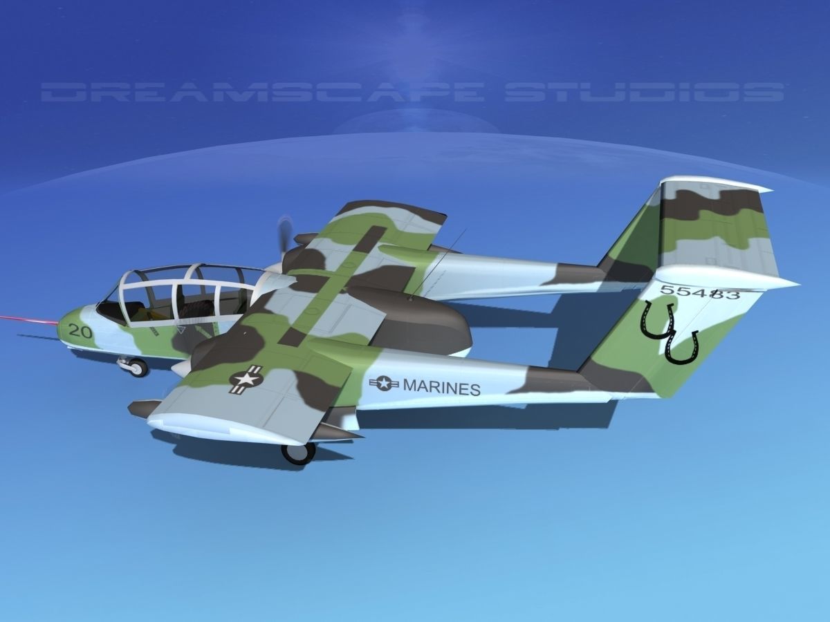 Rockwell OV-10 Bronco USMC 3 3D model_8