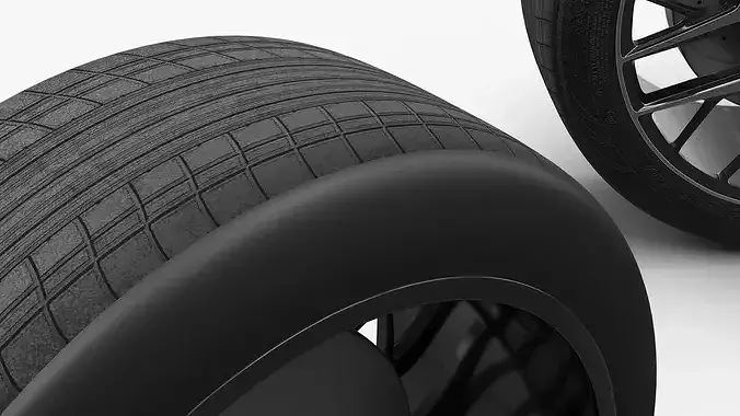 Mercedes Benz Performance Rim Multi Spoke 3D model 5