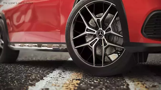 Mercedes Benz Performance Rim Multi Spoke 3D model 2