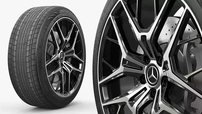 Mercedes Benz Performance Rim Multi Spoke 3D model 3