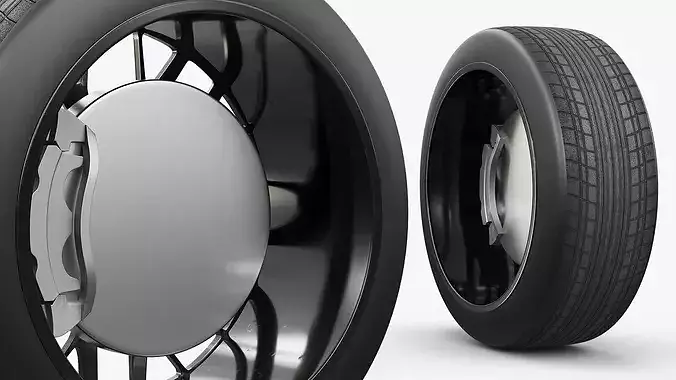 Mercedes Benz Performance Rim Multi Spoke 3D model 4