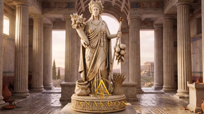 Demeter Statue Greek - Roman Goddess 3D Print Model