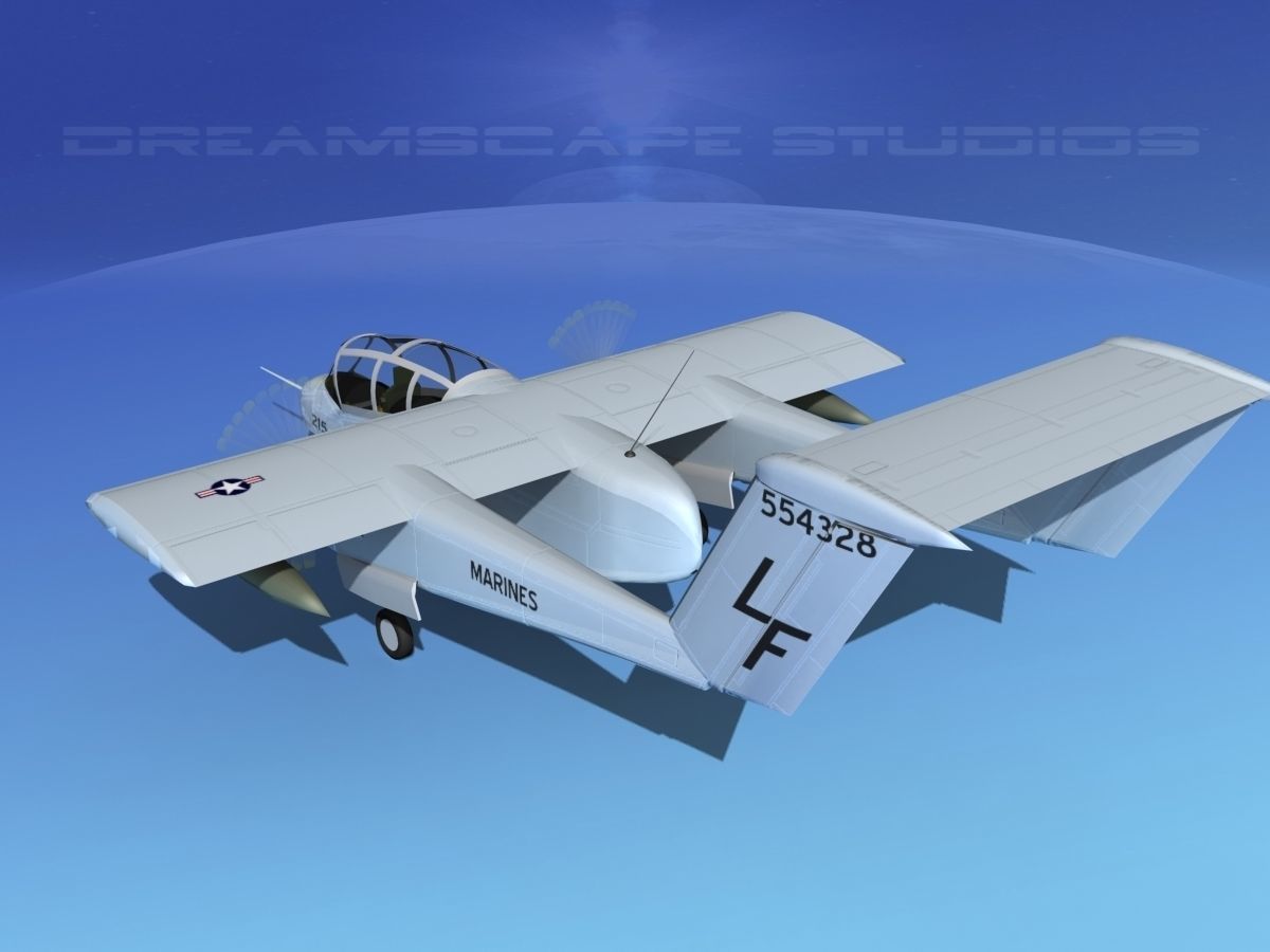 Rockwell OV-10 Bronco USMC 4 3D model_7