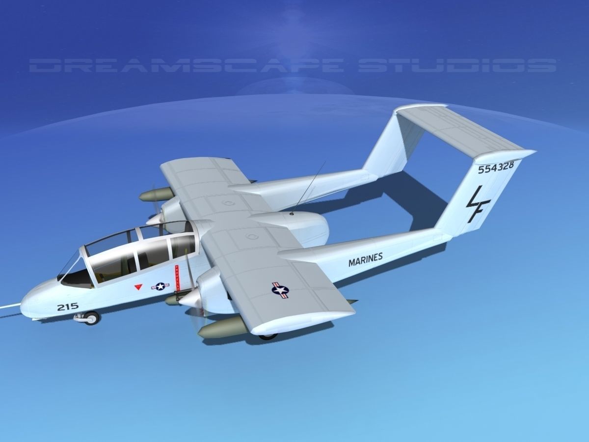 Rockwell OV-10 Bronco USMC 4 3D model_9