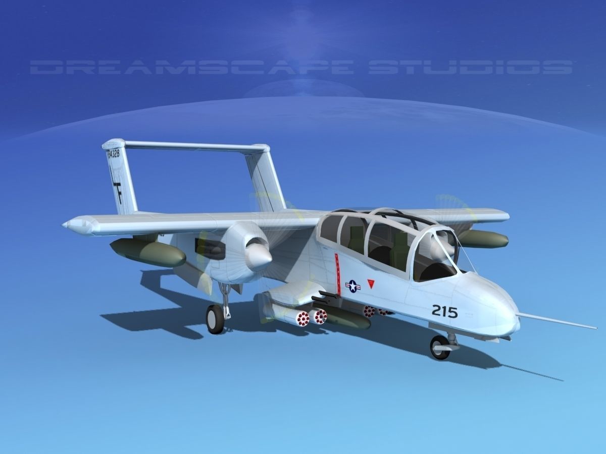 Rockwell OV-10 Bronco USMC 4 3D model_2