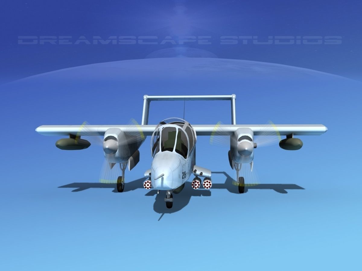 Rockwell OV-10 Bronco USMC 4 3D model_1