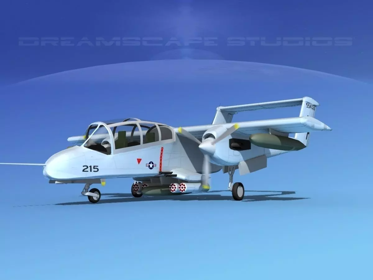 Rockwell OV-10 Bronco USMC 4 3D model_0