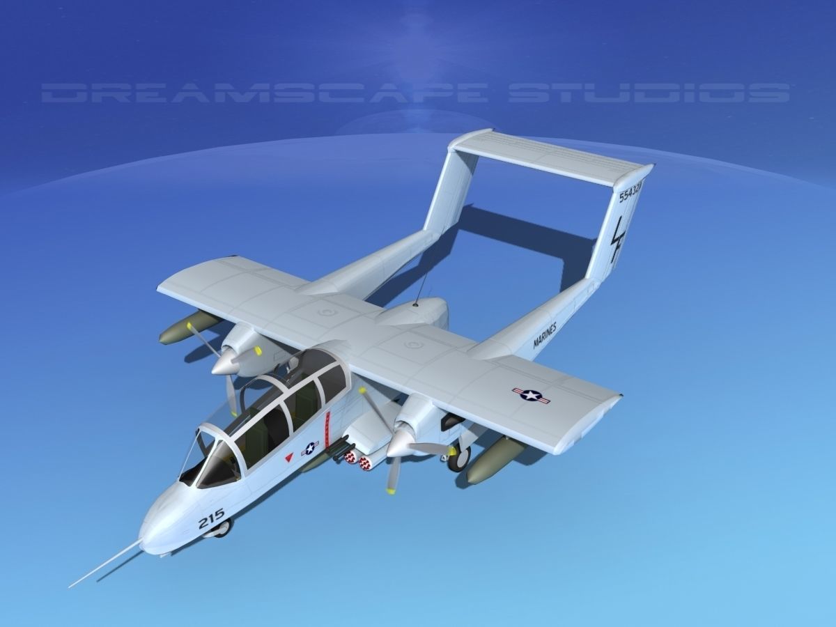 Rockwell OV-10 Bronco USMC 4 3D model_10