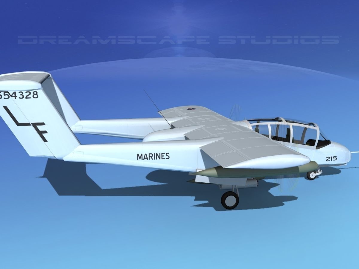 Rockwell OV-10 Bronco USMC 4 3D model_4