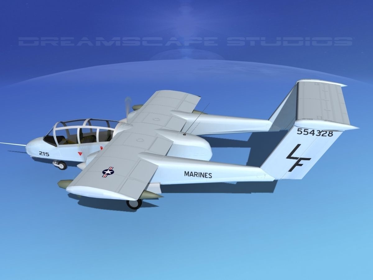 Rockwell OV-10 Bronco USMC 4 3D model_8