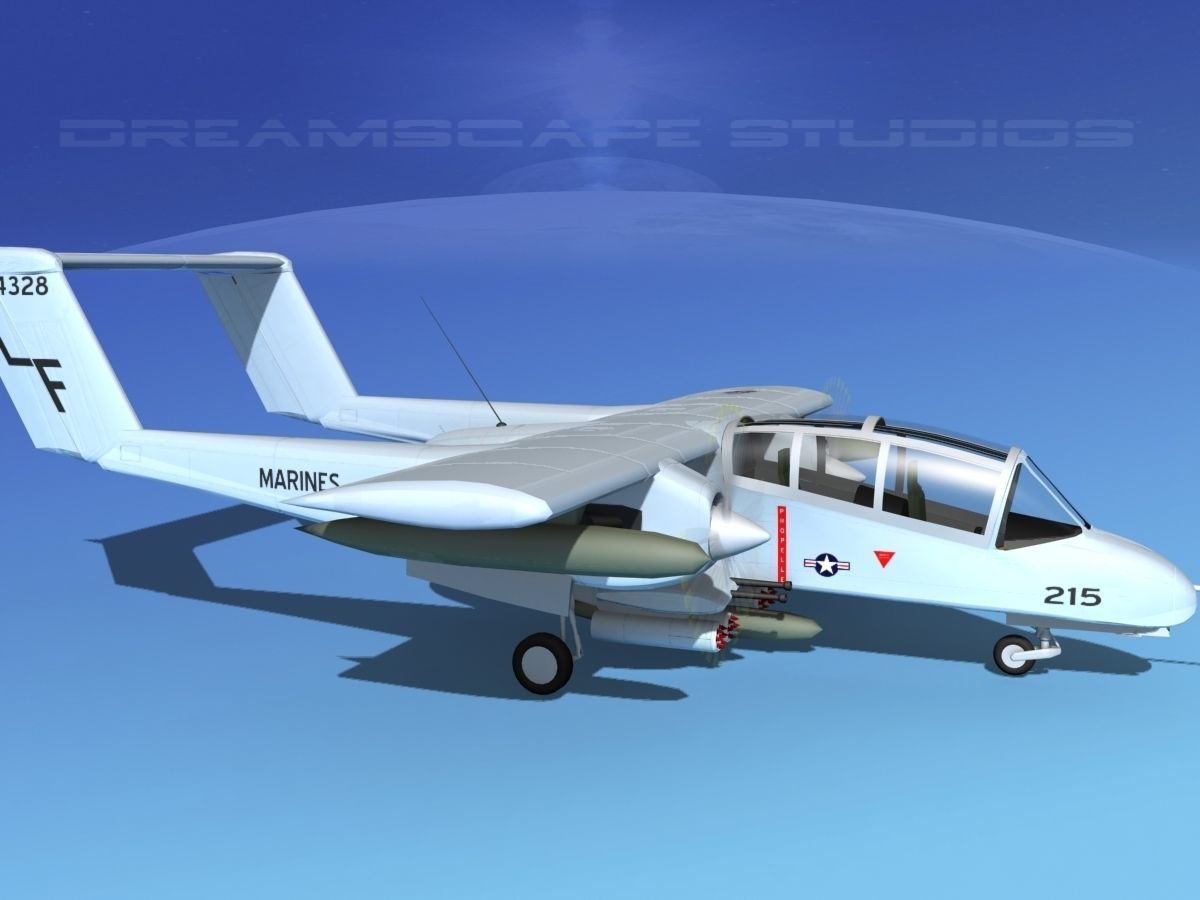 Rockwell OV-10 Bronco USMC 4 3D model_3