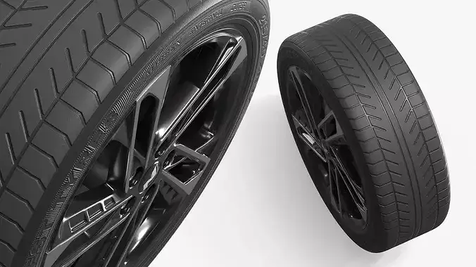 Hyundai Sonata Sport Wheel Rim 3D model 3
