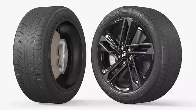 Hyundai Sonata Sport Wheel Rim 3D model