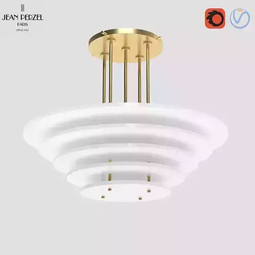 Jean Perzel Design Ceiling Light 58 bis