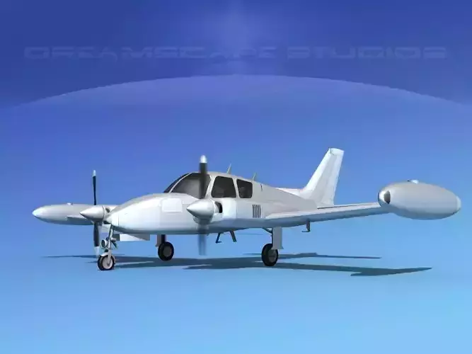 Cessna 310 Bare Metal