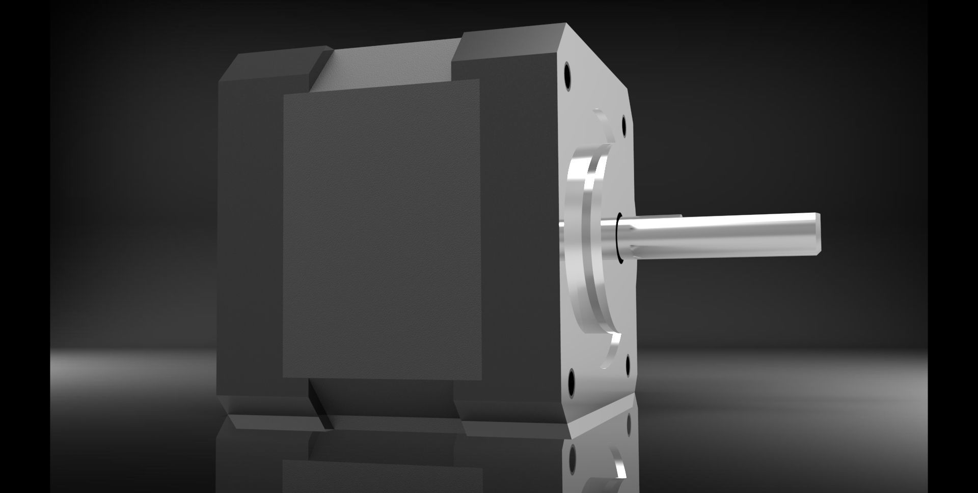 Nema 17 Stepper Motor 3D model_1