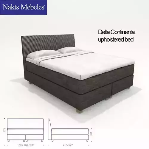 Delta Continental upholstered bed 