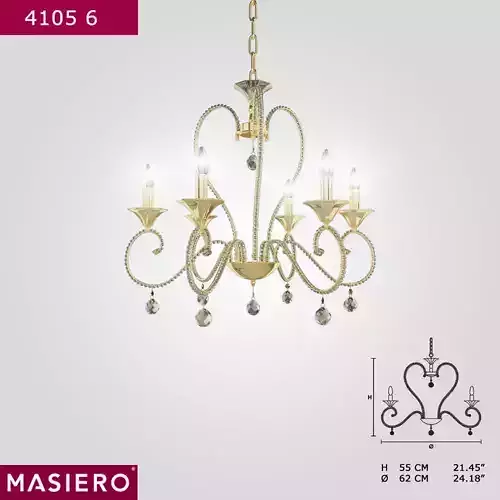 Masiero 4105-6 chandelier