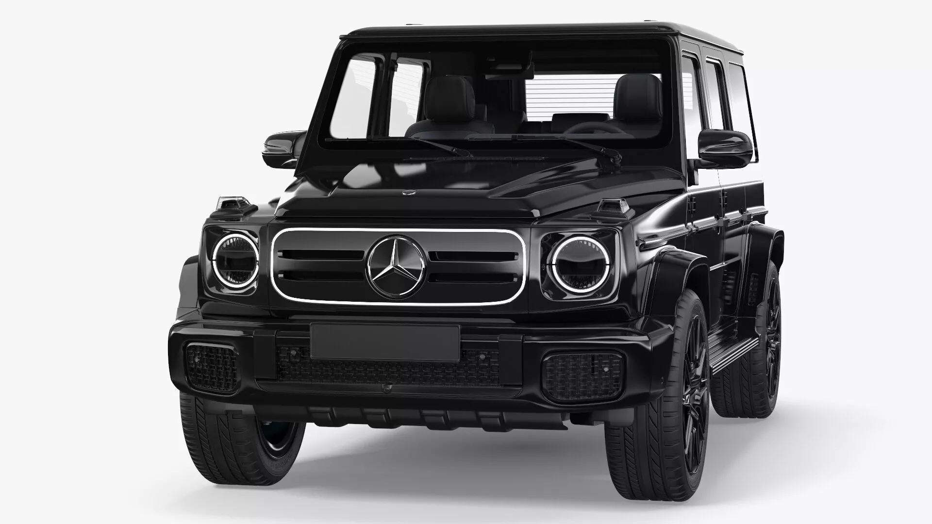 Mercedes-Benz G580 2025 Black Rigged for Maya 3D model