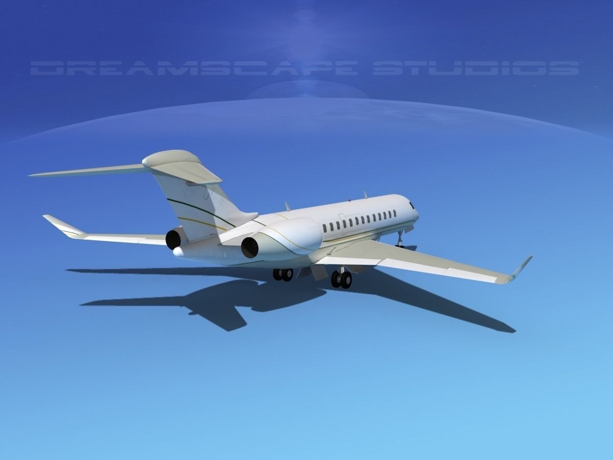 Bombardier Global 5000 V04 3D model_3