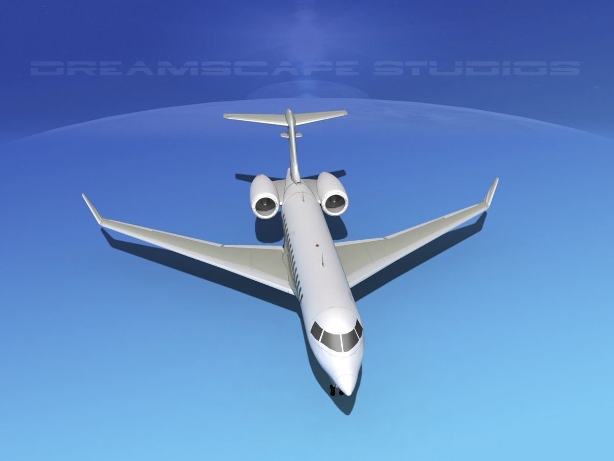 Bombardier Global 5000 V04 3D model_10
