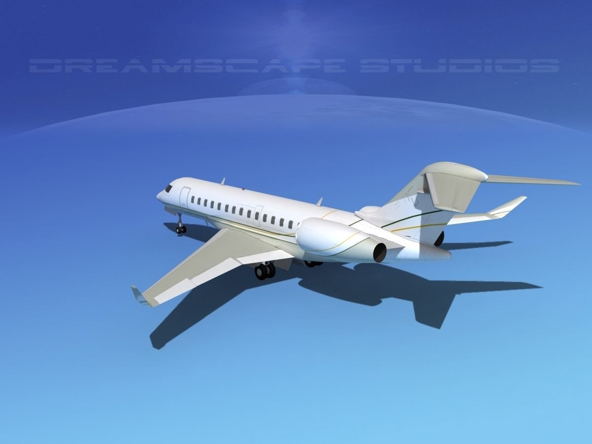 Bombardier Global 5000 V04 3D model_5