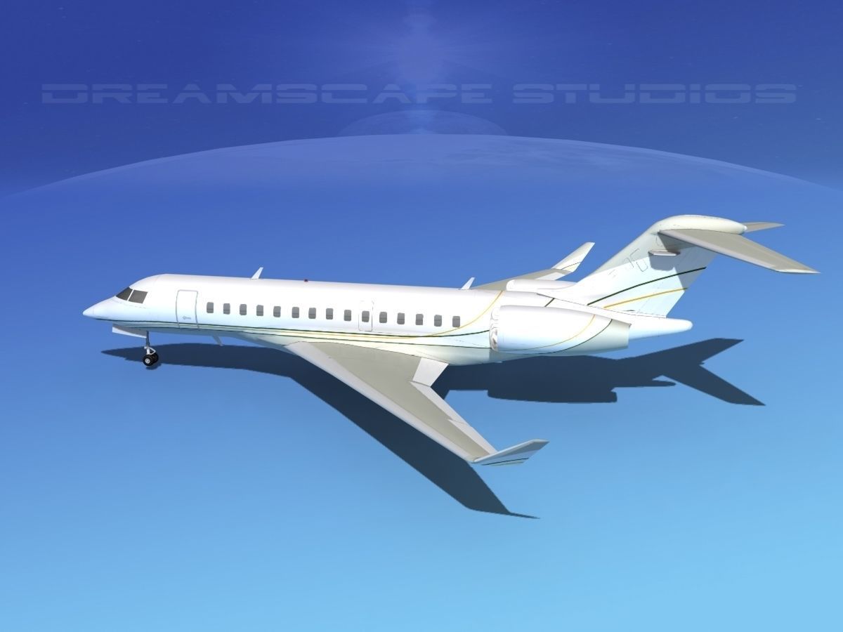 Bombardier Global 5000 V04 3D model_6
