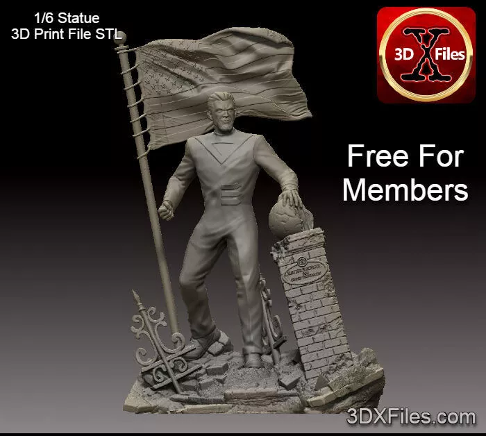 Bastion - X-men Marvel Statue - 3D Print File STL 3D print model