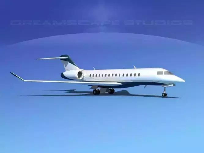 Bombardier Global 5000 V07 3D model