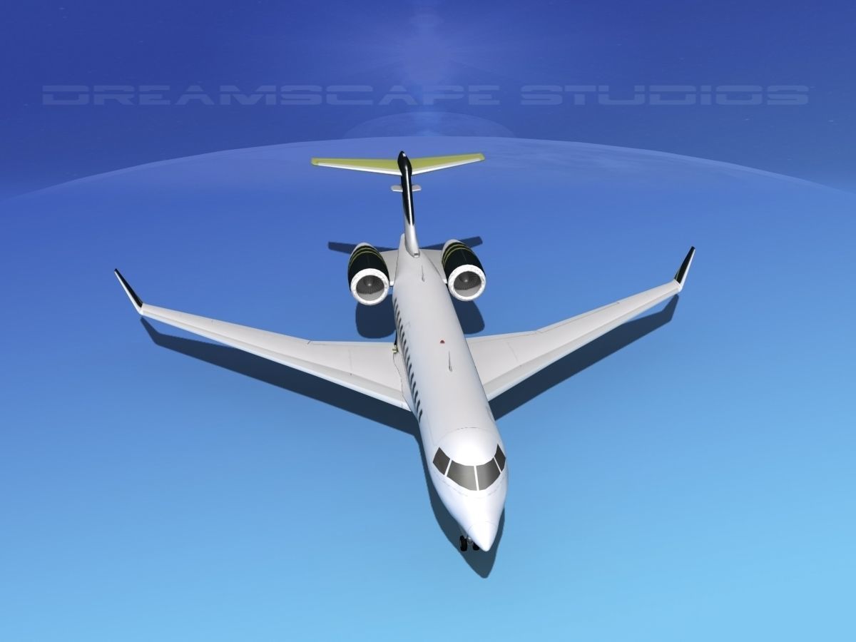 Bombardier Global 5000 V08 3D model_10