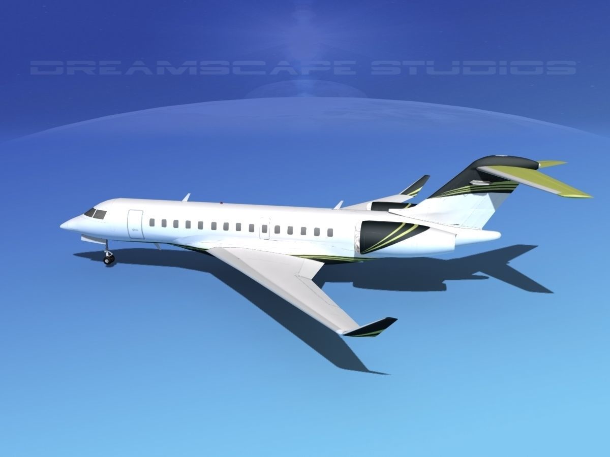 Bombardier Global 5000 V08 3D model_6