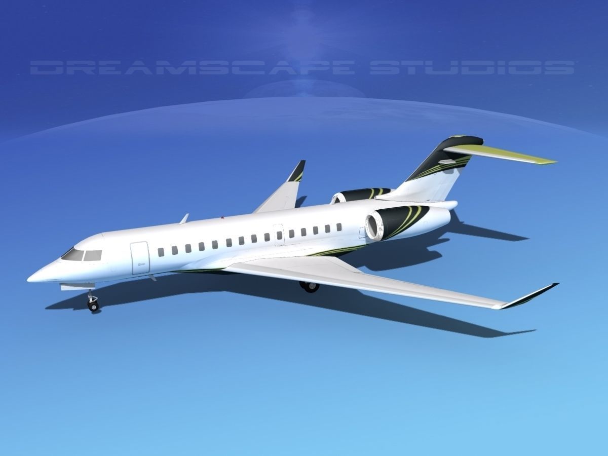 Bombardier Global 5000 V08 3D model_7