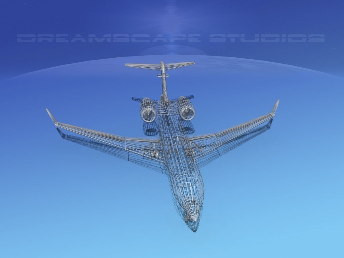 Bombardier Global 5000 V08 3D model_11