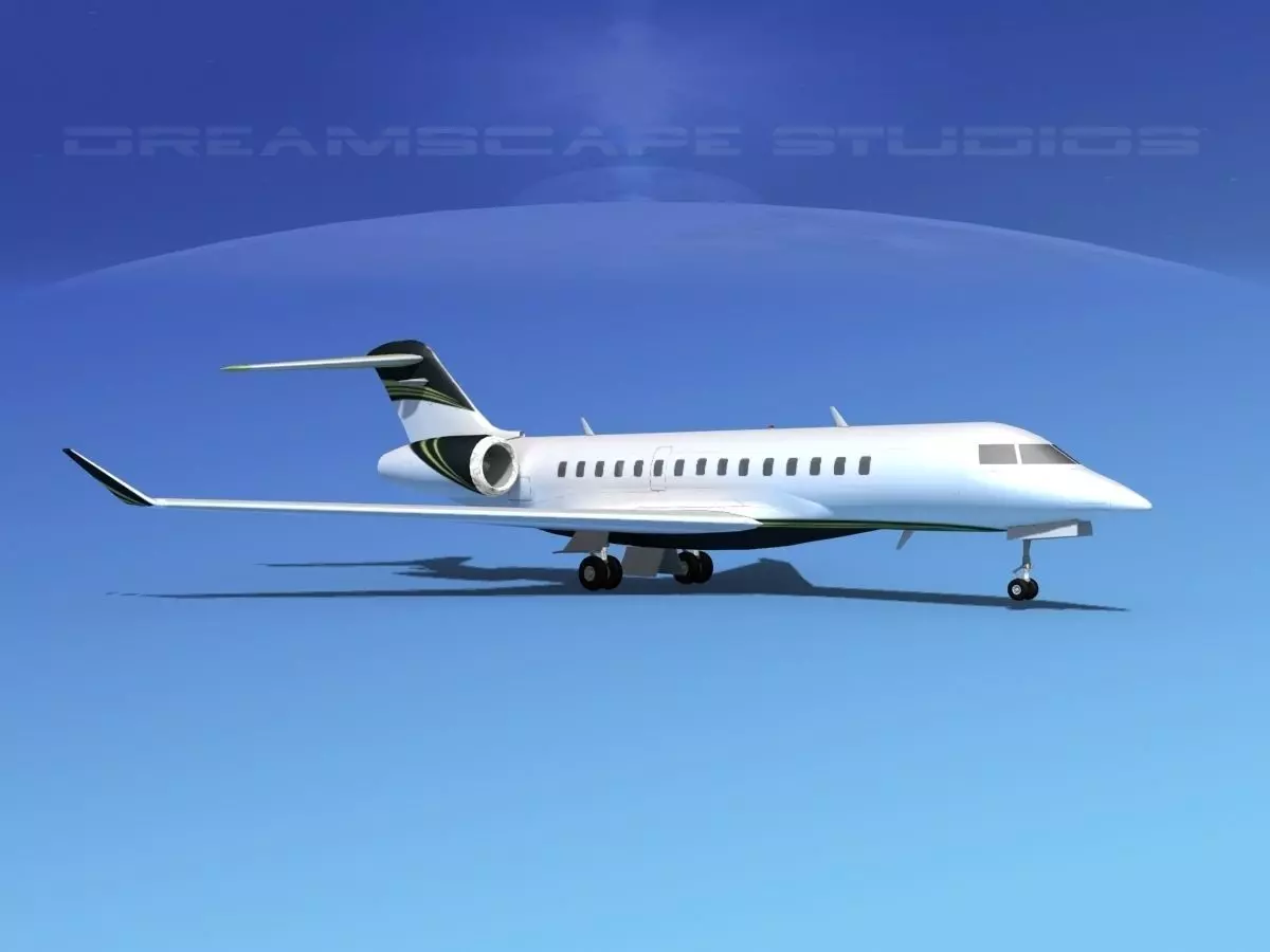 Bombardier Global 5000 V08 3D model_0