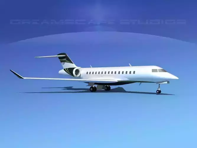Bombardier Global 5000 V08 3D model
