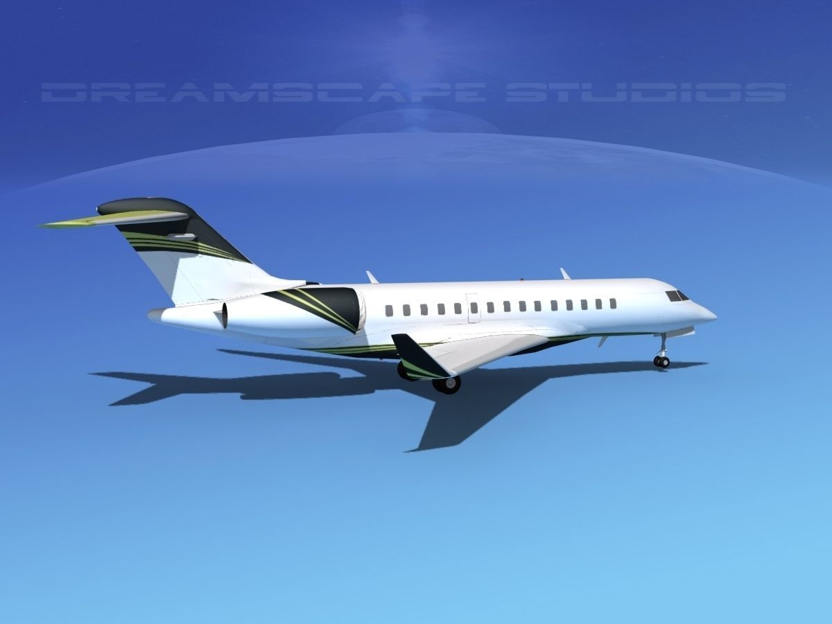 Bombardier Global 5000 V08 3D model_2