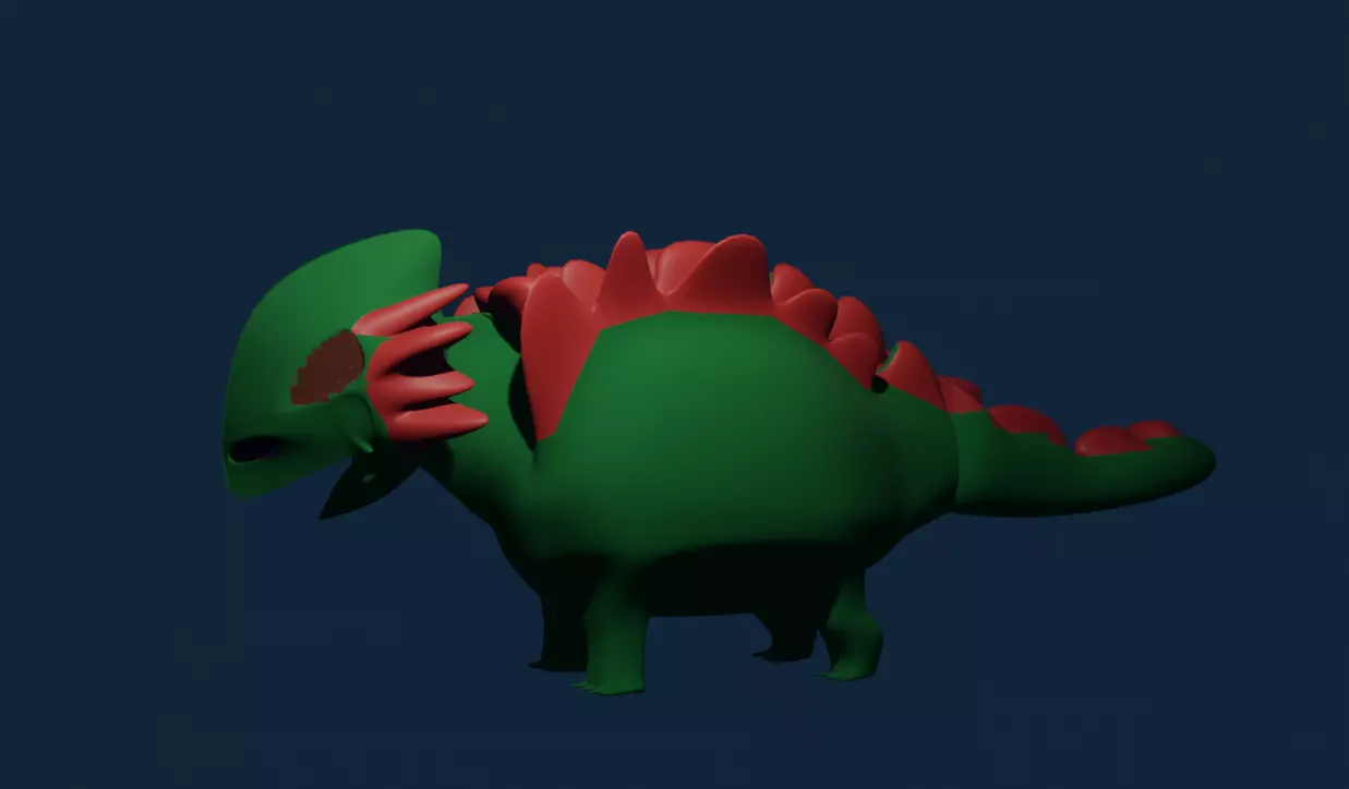 Forest Spike Dino 3D model