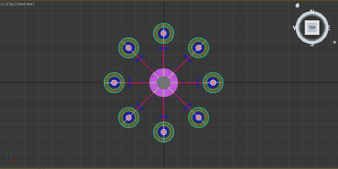 Masiero 6020 S8 chandelier 3D model_5