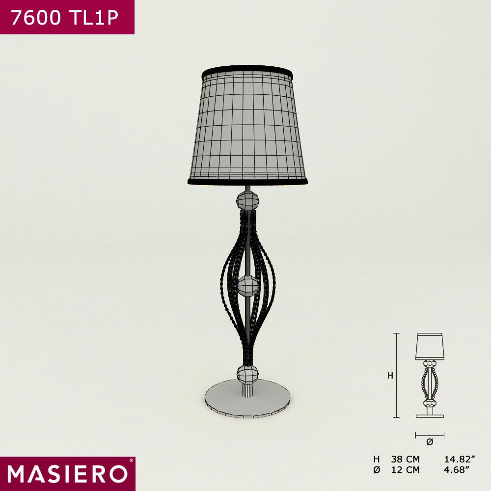 Masiero 7600 TL1P table lamp 3D model_1