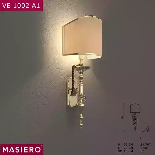 Masiero VE1002 A1 wall lamp 3D model
