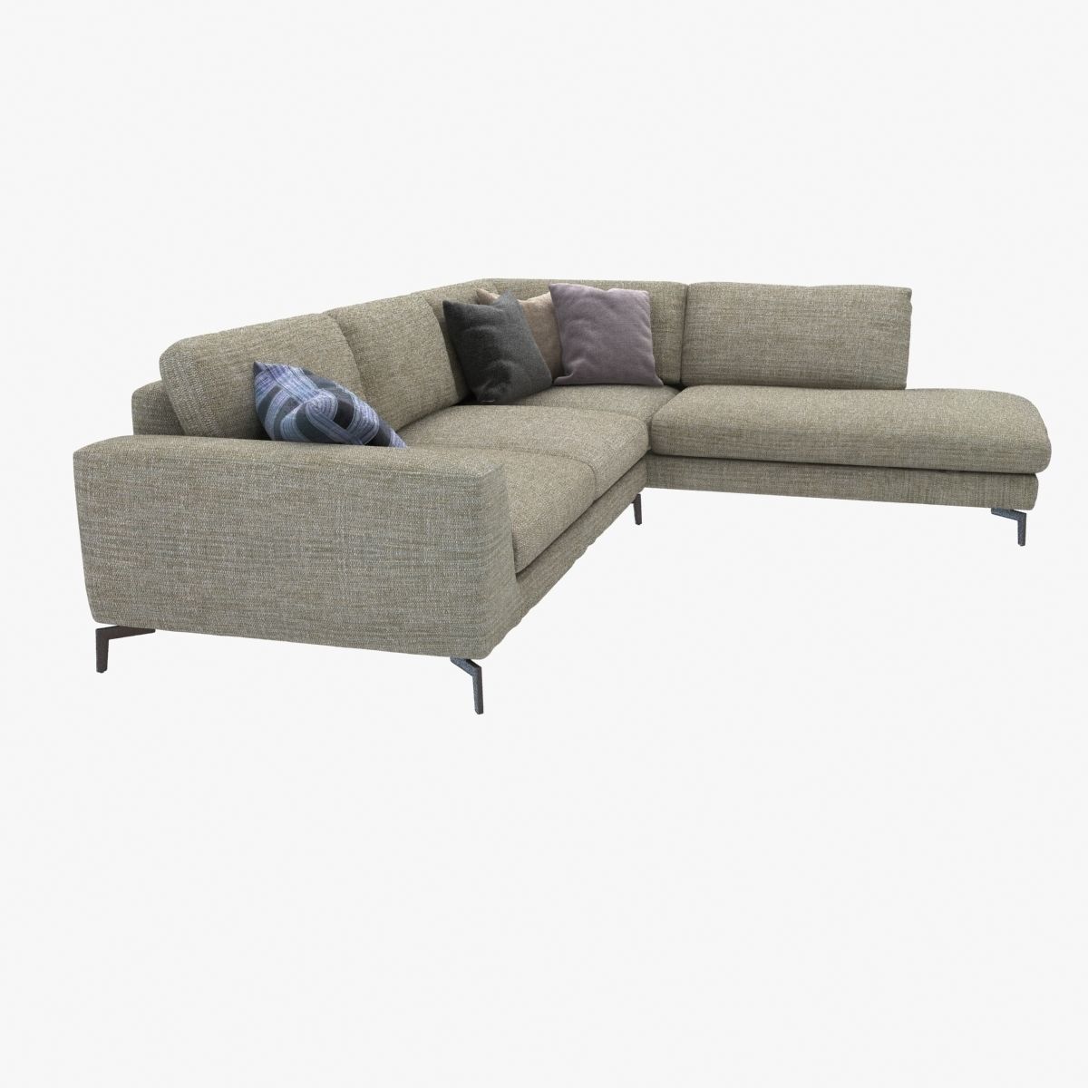 Custom made italian corner sofa 3D model_3