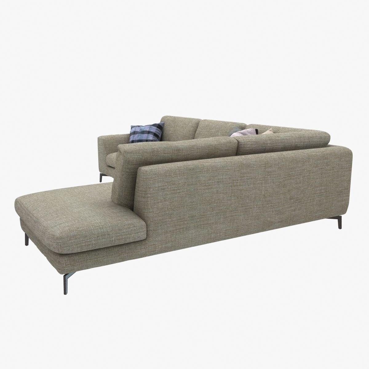 Custom made italian corner sofa 3D model_4