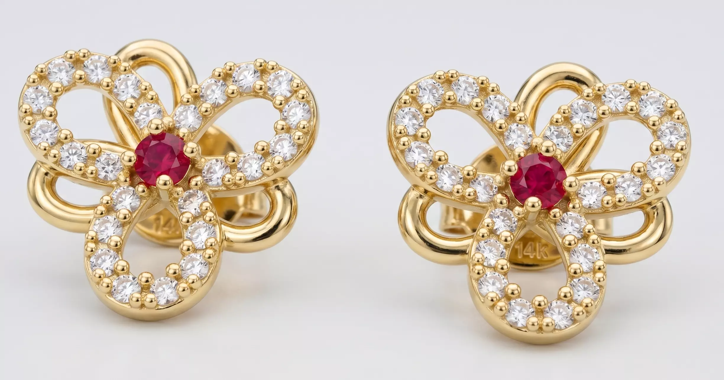 Five Below shop flower motive mini earing 3D print model